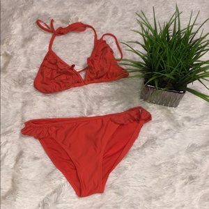 Orange bikini!